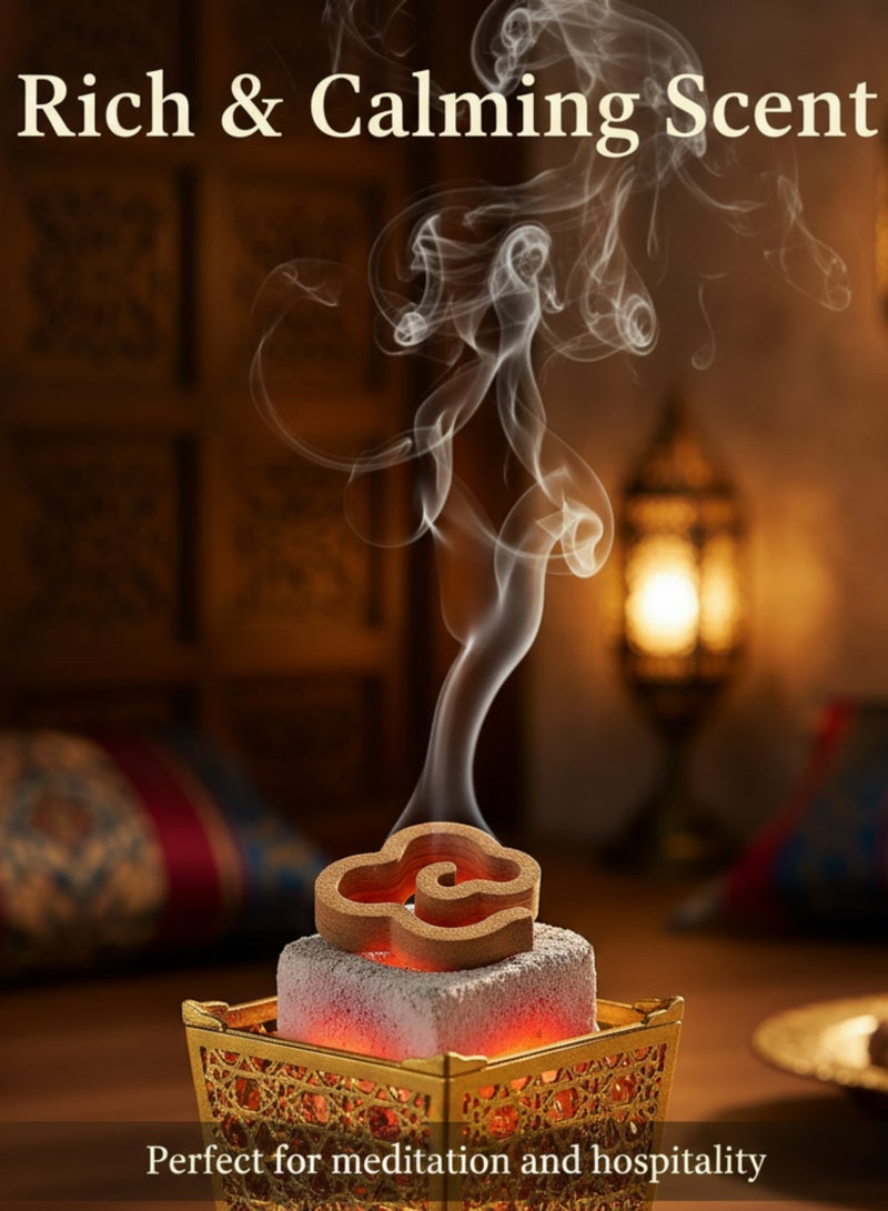 كوتونتك أعواد البخور من خشب العود – عطر فاخر طبيعي مصنوع يدويًا، 32 لفة من بخور العود للتأمل والشفاء واليوغا والعلاج بالروائح (بدون روائح مضافة، مثالي لمحبي خشب العود). - Image 4